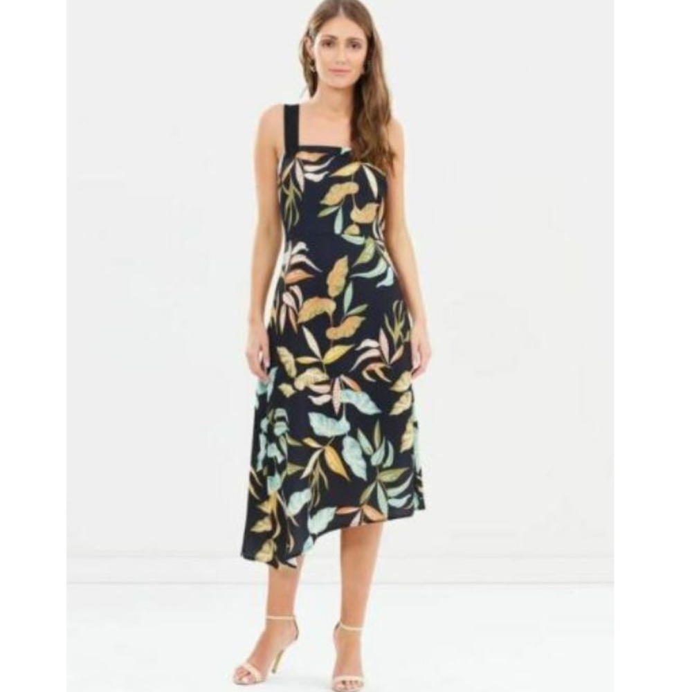 Cooper St Beatrice Contrast Strap Midi Dress